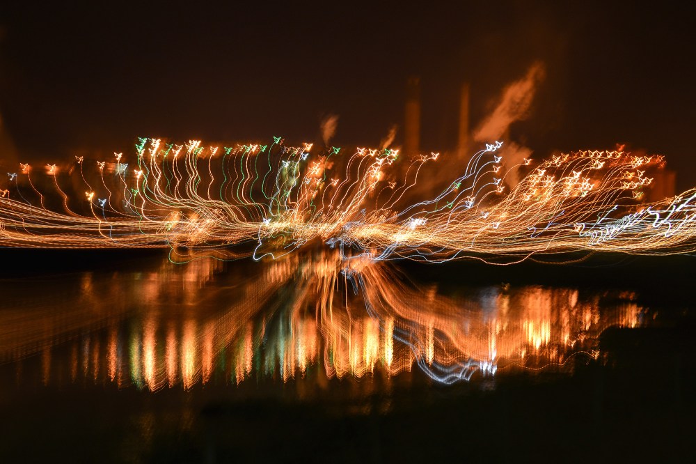 Gladstone Alumina Smelter lights